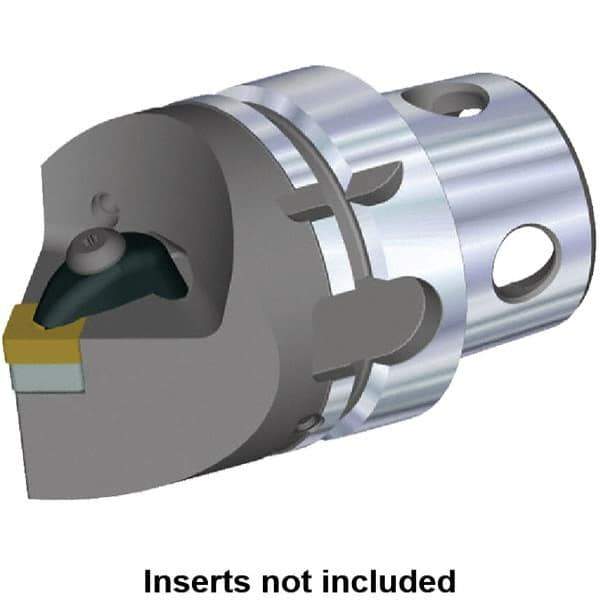 Kennametal - Insert Style SN.. 120408, SN.. 432, 70mm Head Length, Neutral Cut, Internal/External Modular Threading Cutting Unit Head - System Size KM4X63, Series Kenclamp - Best Tool & Supply