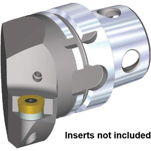 Kennametal - Insert Style RC.. 1605M0, 70mm Head Length, Left Hand Cut, Internal/External Modular Threading Cutting Unit Head - System Size KM4X63, 43mm Center to Cutting Edge, Series KM4X - Best Tool & Supply