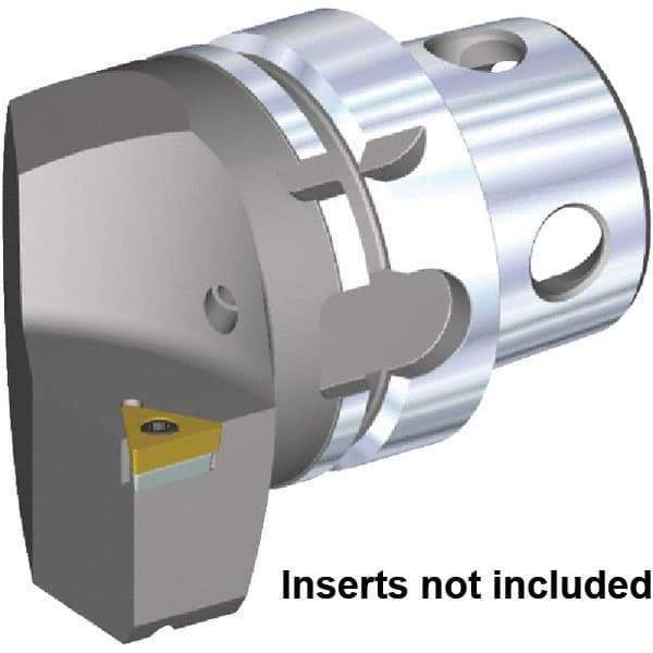 Kennametal - Insert Style TC.. 16T308, TC.. 3252, 70mm Head Length, Right Hand Cut, Internal/External Modular Threading Cutting Unit Head - System Size KM4X63, 43mm Center to Cutting Edge, Series KM4X - Best Tool & Supply