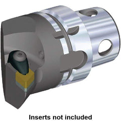 Kennametal - Insert Style DN.. 432, DN..150408, 70mm Head Length, Left Hand Cut, Internal/External Modular Threading Cutting Unit Head - System Size KM4X63, 43mm Center to Cutting Edge, Series Kenclamp - Best Tool & Supply