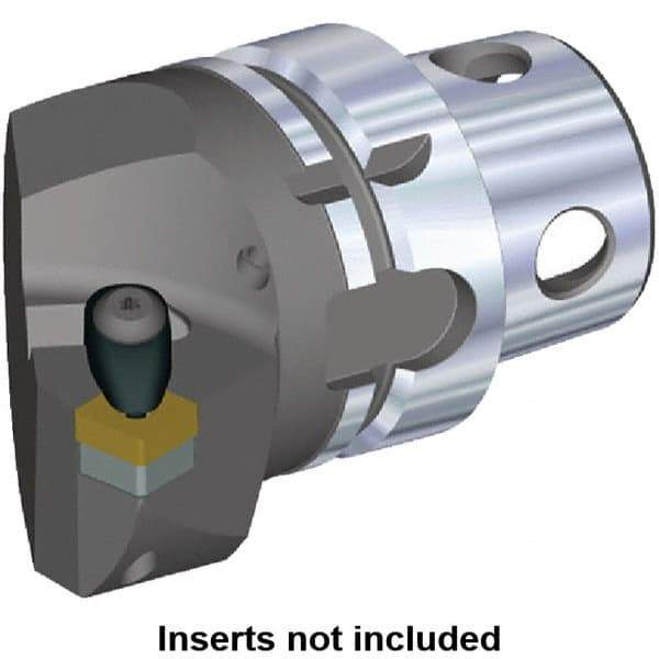 Kennametal - Insert Style SN.. 120408, SN.. 432, 70mm Head Length, Left Hand Cut, Internal/External Modular Threading Cutting Unit Head - System Size KM4X63, 43mm Center to Cutting Edge, Series Kenclamp - Best Tool & Supply