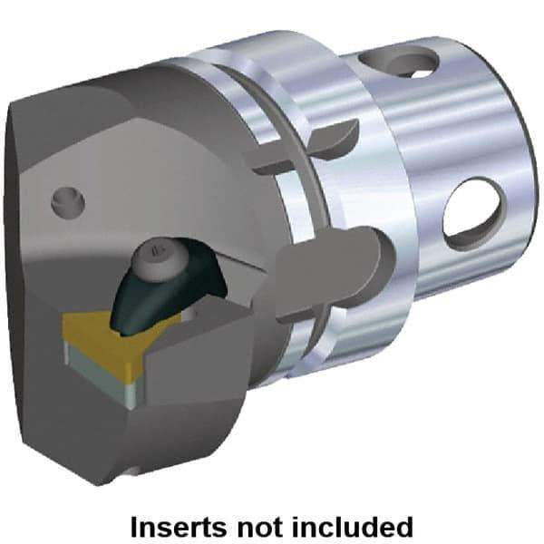 Kennametal - Insert Style TN.. 220408, TN.. 432, 70mm Head Length, Left Hand Cut, Internal/External Modular Threading Cutting Unit Head - System Size KM4X63, 43mm Center to Cutting Edge, Series Kenclamp - Best Tool & Supply