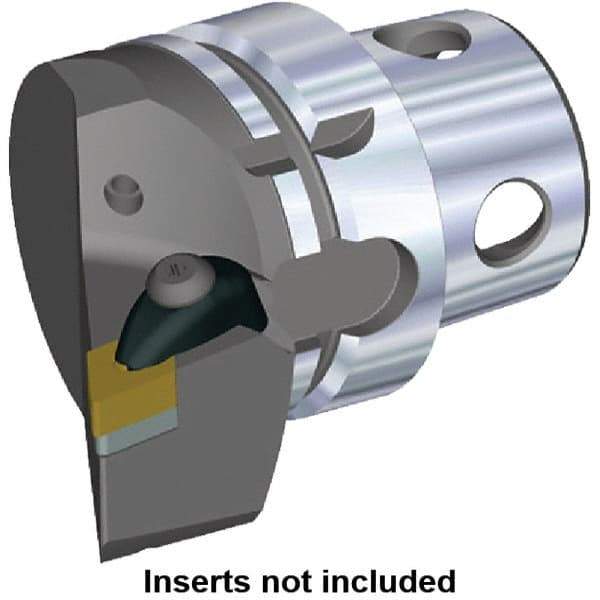 Kennametal - Insert Style DN.. 150608, DN.. 442, 70mm Head Length, Right Hand Cut, Internal/External Modular Threading Cutting Unit Head - System Size KM4X63, 43mm Center to Cutting Edge, Series Kenclamp - Best Tool & Supply