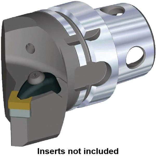 Kennametal - Insert Style SN.. 120408, SN.. 432, 70mm Head Length, Left Hand Cut, Internal/External Modular Threading Cutting Unit Head - System Size KM4X63, 43mm Center to Cutting Edge, Series Kenclamp - Best Tool & Supply