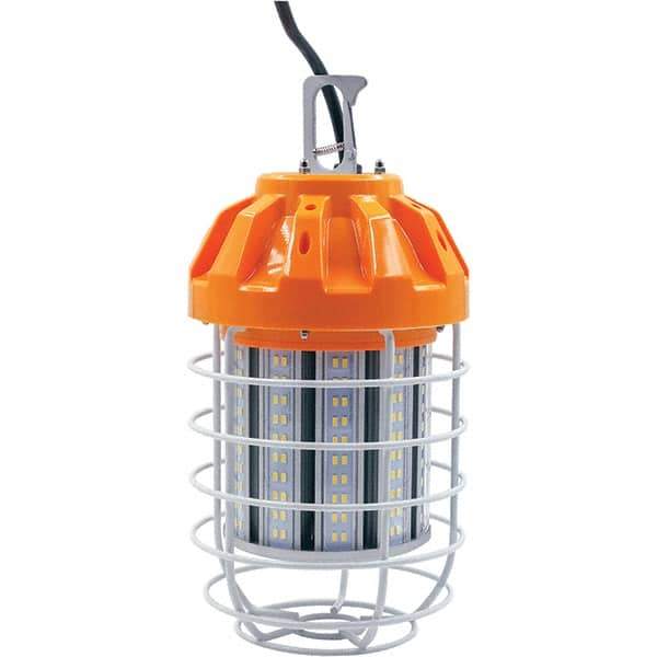 Eiko Global - 1 Socket, 16 Conductor, 120 VAC, 80 Watt, Temporary String Light - 5' SJTW-A Cord, Metal - Best Tool & Supply