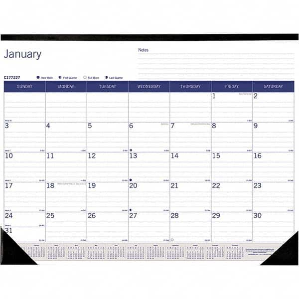 Blueline - Note Pads, Writing Pads & Notebooks Writing Pads & Notebook Type: Desk Pad Calendar Size: 22 x 17 - Best Tool & Supply