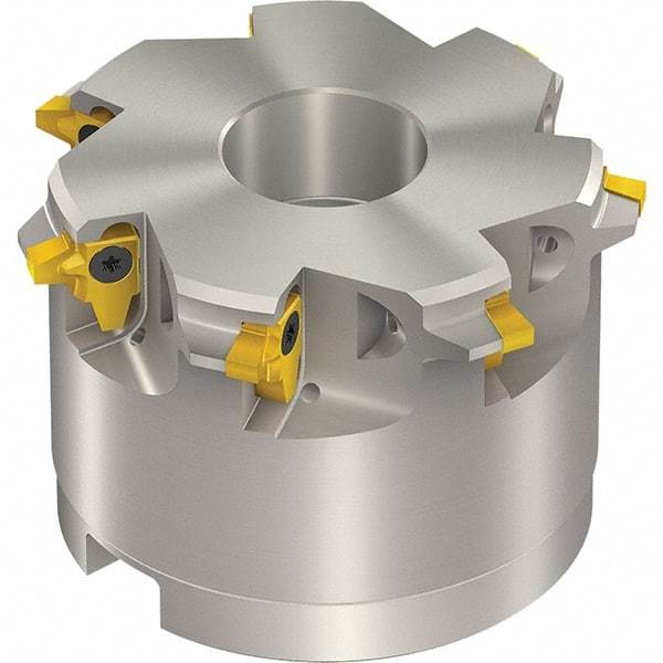 Vargus - 48mm Cut Diam, 300mm Max Hole Depth, 22mm Shank Diam, Internal/External Indexable Thread Mill - Insert Style 3LI, 3/8" Insert Size, 5 Inserts, Toolholder Style TM SC-D, 40mm OAL - Best Tool & Supply