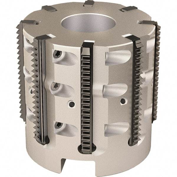 Vargus - 52mm Cut Diam, 200mm Max Hole Depth, 27mm Shank Diam, Internal/External Indexable Thread Mill - Insert Style R40, 8 Inserts, Toolholder Style RTMC-D, 50mm OAL - Best Tool & Supply