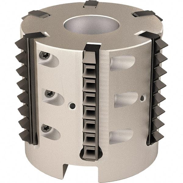 Vargus - 57.94mm Cut Diam, 200mm Max Hole Depth, 27mm Shank Diam, Internal/External Indexable Thread Mill - Insert Style R41, 6 Inserts, Toolholder Style RTMC-D, 50mm OAL - Best Tool & Supply