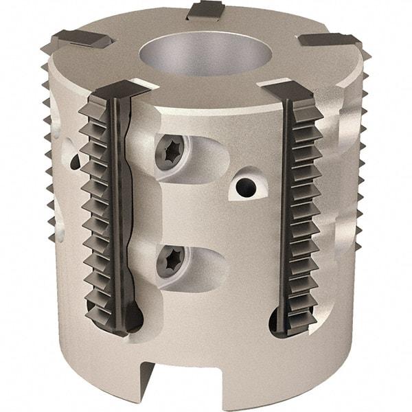 Vargus - 44mm Cut Diam, 200mm Max Hole Depth, 22mm Shank Diam, Internal/External Indexable Thread Mill - Insert Style R25, 6 Inserts, Toolholder Style RTMC-D, 38mm OAL - Best Tool & Supply