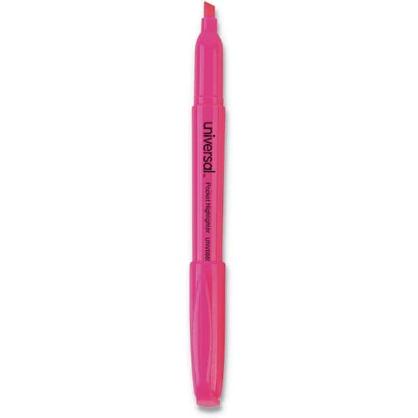 UNIVERSAL - Markers & Paintsticks Type: Highlighters Color: Fluorescent Pink - Best Tool & Supply