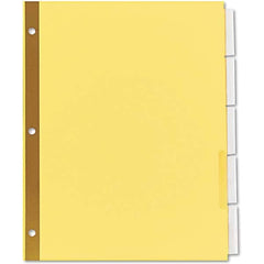 UNIVERSAL - Tabs, Indexes & Dividers Indexes & Divider Type: Customizable Size: 8-1/2 x 11 - Best Tool & Supply