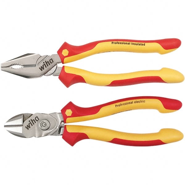 Wiha - Plier Sets Set Type: Combination Pliers; Cutting Pliers Number of Pieces: 2 - Best Tool & Supply