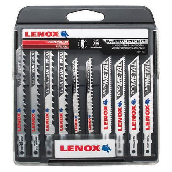 Lenox - Jig Saw Blade Sets Blade Material: Bi-Metal Minimum Blade Length (Inch): 3-5/8 - Best Tool & Supply