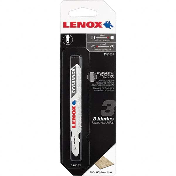 Lenox - Jig Saw Blades Blade Material: Bi-Metal Blade Length (Inch): 3-1/2 - Best Tool & Supply