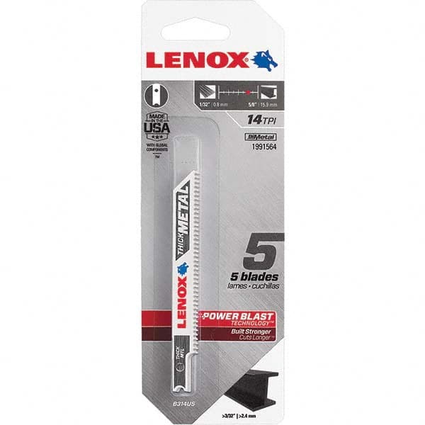 Lenox - Jig Saw Blades Blade Material: Bi-Metal Blade Length (Inch): 3-5/8 - Best Tool & Supply