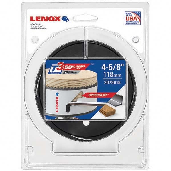 Lenox - Hole Saws Saw Diameter (mm): 1.50 Saw Diameter (Inch): 4-3/4 - Best Tool & Supply