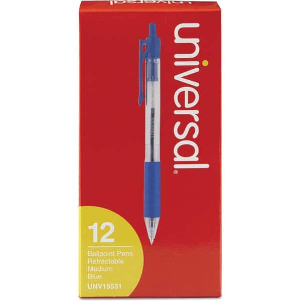 UNIVERSAL - Pens & Pencils Type: Comfort Grip Retractable Pen Color: Blue - Best Tool & Supply