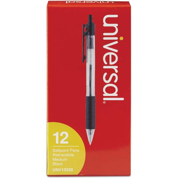 UNIVERSAL - Pens & Pencils Type: Comfort Grip Retractable Pen Color: Black - Best Tool & Supply