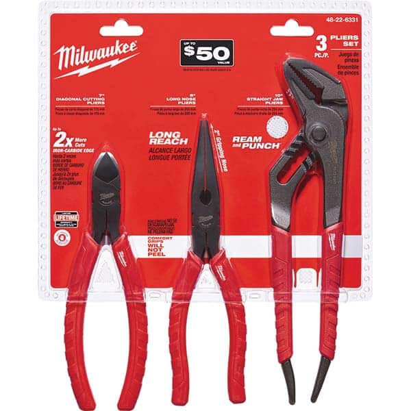 Milwaukee Tool - Plier Sets Set Type: Plier Set Number of Pieces: 3.000 - Best Tool & Supply