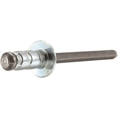 STANLEY Engineered Fastening - Size 6 Large Flange Head Aluminum Multi Grip Blind Rivet - Best Tool & Supply