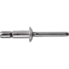 STANLEY Engineered Fastening - Size 8 Dome Head Aluminum Structural with Locking Stem Blind Rivet - Aluminum Mandrel, 0.08" to 3/8" Grip, 1/4" Head Diam, 0.261" to 0.276" Hole Diam, 0.153" Body Diam - Best Tool & Supply