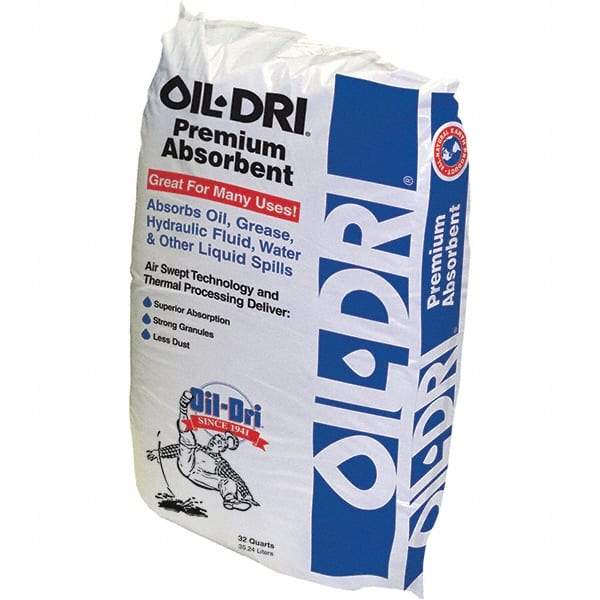 Oil-Dri - 32 Qt Bag Clay Granular Absorbent - Universal Use - Best Tool & Supply