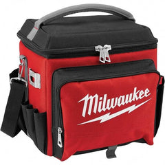 Milwaukee Tool - 21.65 Qt Cooler Bag - 1680D Ballistic Nylon, Red/Black - Best Tool & Supply