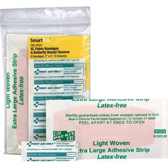 PRO-SAFE - 4" Long x 1/8" Wide, Butterfly Wound Care - White, Woven Fabric Bandage - Best Tool & Supply