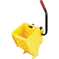 Rubbermaid - 35 Qt Plastic Wringer - 15.8" Long x 31.1" High x 13.4" Wide, Yellow, Metal Handle - Best Tool & Supply