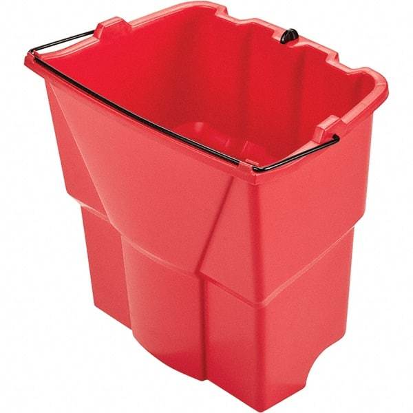 Rubbermaid - 35 Qt Plastic Bucket - 15.2" Long x 14" High x 9.8" Wide, Red - Best Tool & Supply