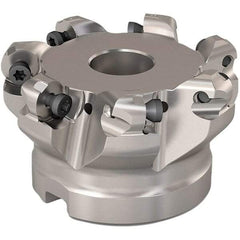 Seco - 140.4mm Cut Diam, 6mm Max Depth, 2" Arbor Hole, 8 Inserts, RP..1204 Insert Style, Indexable Copy Face Mill - R220.29 Cutter Style, 7,600 Max RPM, 2 High, Through Coolant, Series R220.29 - Best Tool & Supply