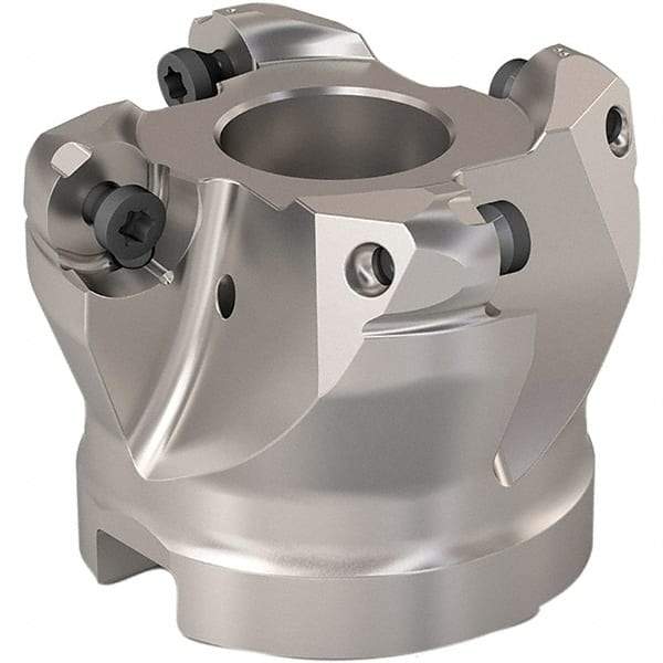 Seco - 40mm Cut Diam, 6mm Max Depth, 22mm Arbor Hole, 4 Inserts, RP..1204 Insert Style, Indexable Copy Face Mill - R220.29 Cutter Style, 12,300 Max RPM, 40mm High, Through Coolant, Series R220.29 - Best Tool & Supply