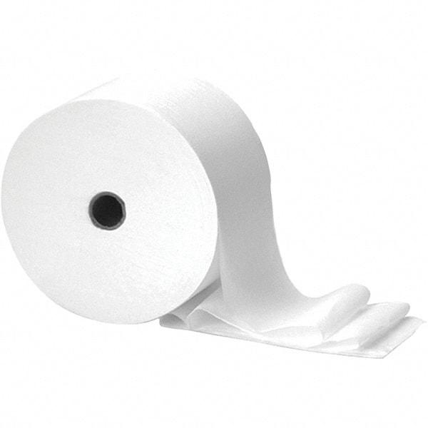 PRO-SOURCE - Small Core Bath Tissue, 850' Roll Length x 3.88" Sheet Width - 1 Ply, White, Recycled Fiber, 24 Rolls - Best Tool & Supply