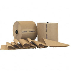 PRO-SOURCE - Hard Roll of 1 Ply Natural Paper Towels - 7-7/8" Wide, 800' Roll Length - Best Tool & Supply