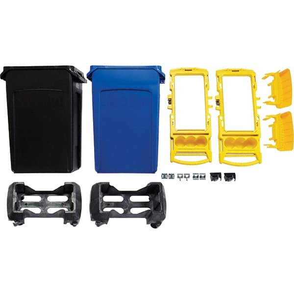 Rubbermaid - Janitor Carts & Caddies Type: Rim Caddy Kit Material: Resin - Best Tool & Supply