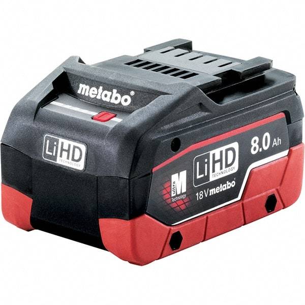 Metabo - 18 Volt Lithium-Ion Power Tool Battery - 8 Ahr Capacity, 160 min Charge Time, Series 18V LiHD - Best Tool & Supply