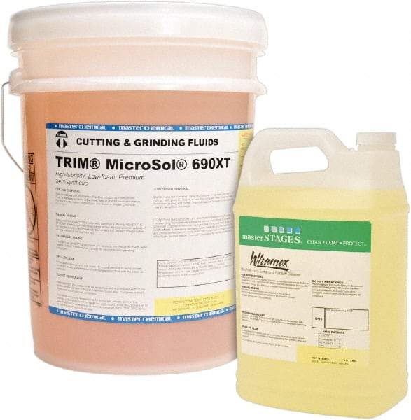 Master Fluid Solutions - Trim MicroSol 690XT, 5 Gal Pail Cutting & Cleaning Fluid - Semisynthetic, For Machining - Best Tool & Supply