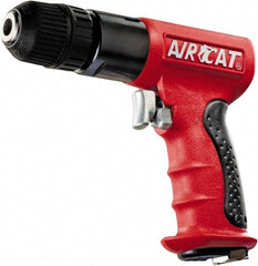 AIRCAT - 3/8" Reversible Keyless Chuck - Pistol Grip Handle, 1,800 RPM, 6 CFM, 0.625 hp, 90 psi - Best Tool & Supply