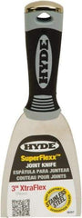 Hyde Tools - 3" Wide Spring Blade Stainless Steel Joint Knife - Flexible, Plastic Handle - Best Tool & Supply