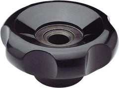 Elesa - 3.9" Head Diam, 6 Point Lobed Knob - Duroplast - Best Tool & Supply