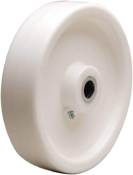 Hamilton - 8 Inch Diameter x 2 Inch Wide, Polyolefin Caster Wheel - 900 Lb. Capacity, 2-3/16 Inch Hub Length, 1/2 Inch Axle Diameter, Straight Roller Bearing - Best Tool & Supply