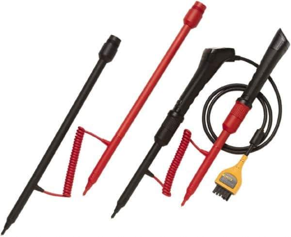 Fluke - Red/Black Electrical Test Equipment Probe Set - Use with Fluke BT520 Battersy Analyzers - Best Tool & Supply