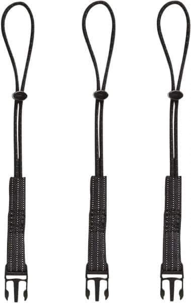 Ergodyne - 12-1/2" Tool Lanyard - Loop Connection, 13" Extended Length, Black - Best Tool & Supply