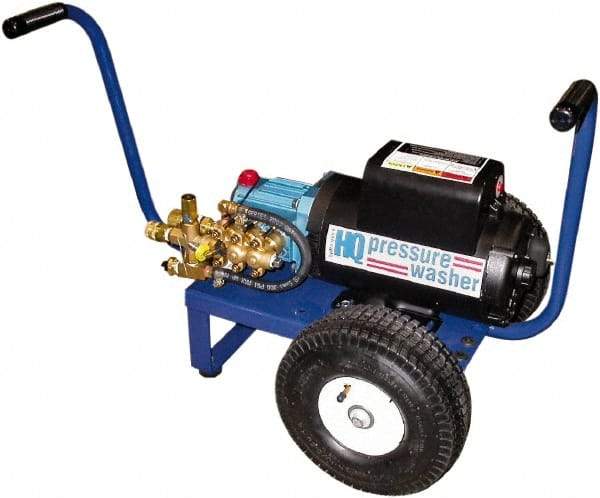 Value Collection - Electric, 20 Amp, 4 hp, 2,000 psi, 3 GPM, Cold Water Pressure Washer - General Triplex Ceramic Plunger, 25' x 3/8" Hose, 220 Max Volts - Best Tool & Supply