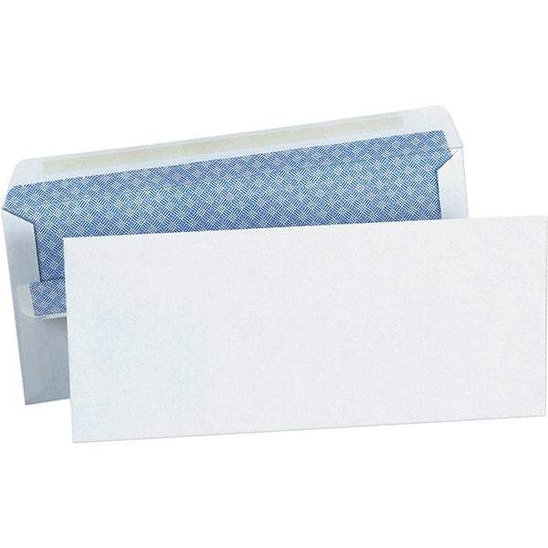 Universal One - 4.13" Long x 9.63" Wide Self Seal Business Envelope - White - Best Tool & Supply