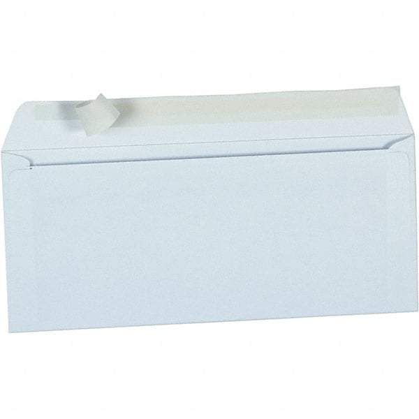 Universal One - 3-7/8" Long x 9.18" Wide Peel-Off Self-Seal Business Envelope - White - Best Tool & Supply