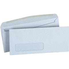 UNIVERSAL - 4.13" Long x 9.63" Wide Gummed Flap Plain White Envelope with Window - White - Best Tool & Supply