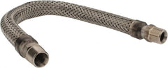 Made in USA - 18" OAL, 1/2" ID, 1,040 Max psi, Flexible Metal Hose Assembly - Best Tool & Supply