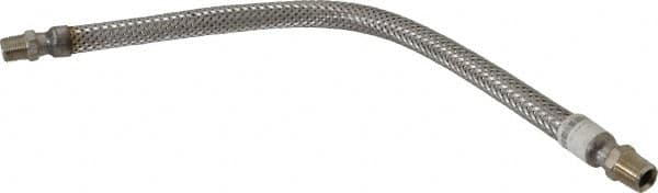 Made in USA - 24" OAL, 1/2" ID, 1,040 Max psi, Flexible Metal Hose Assembly - Best Tool & Supply